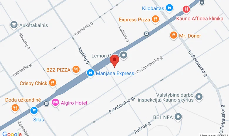 Savanorių pr. 166, Kaunas žemėlapis