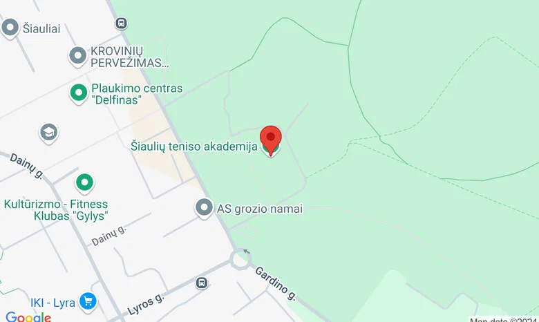 Šiaulių teniso mokykla žemėlapis