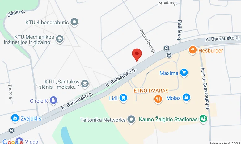 Odontologijos klinika „Arinija“ žemėlapis