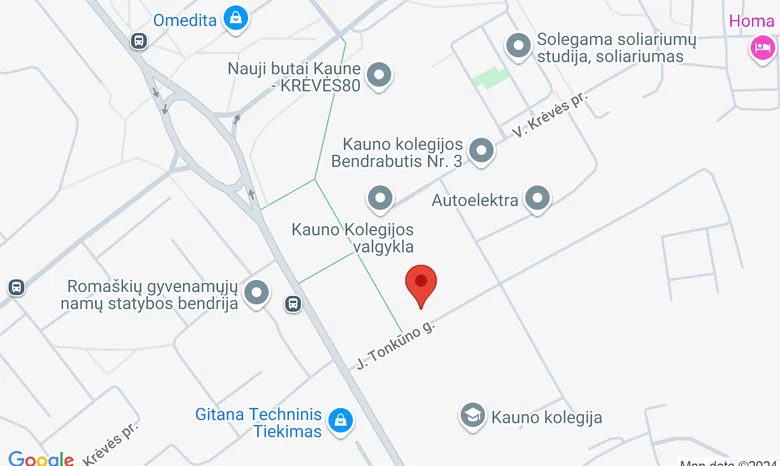 Kauno kolegijos Savarankiškų studijų centras žemėlapis
