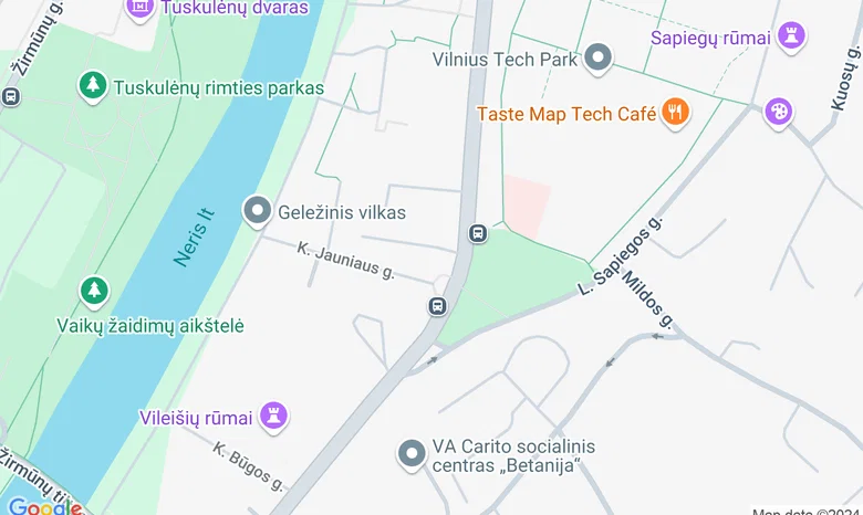 „BEE PART“ kūrybinės dirbtuvės žemėlapis