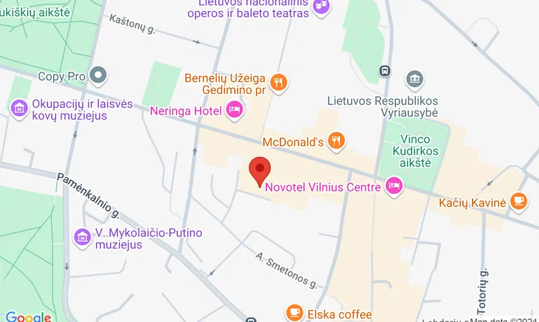 Gedimino pr. 24, Vilnius žemėlapis