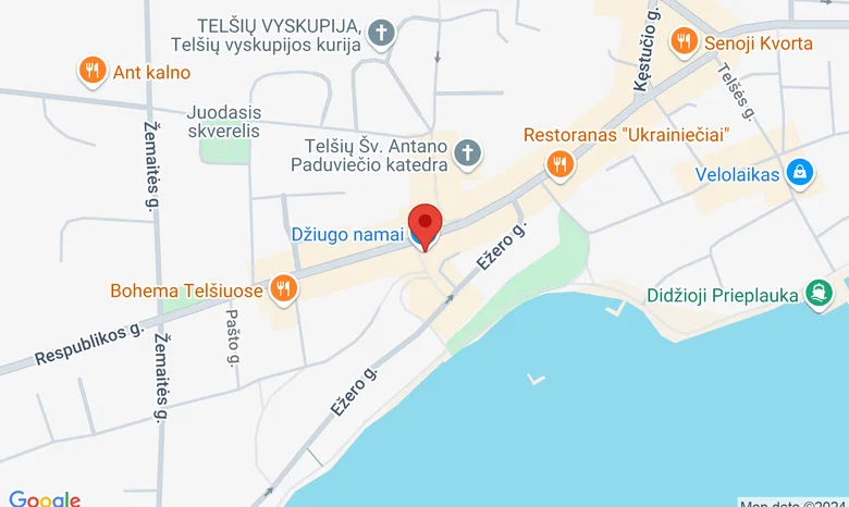 svečių namai "Pas Stefą", Telšiai žemėlapis