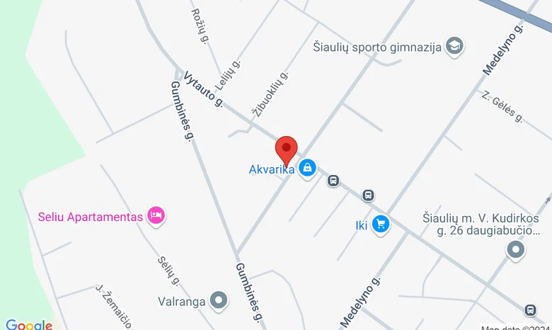 Šiaulių PRC Prekybos ir verslo skyrius žemėlapis