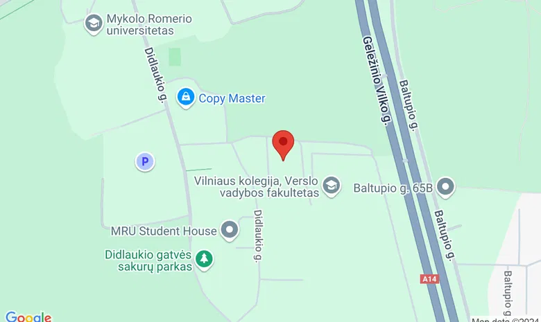 Estetinės odontologijos centras VivaDens žemėlapis