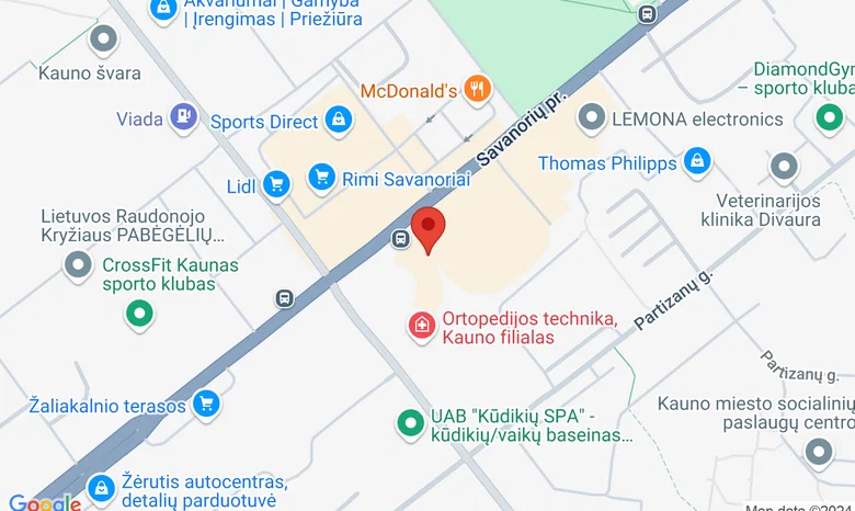 Savanorių pr. 284A, II aukštas žemėlapis