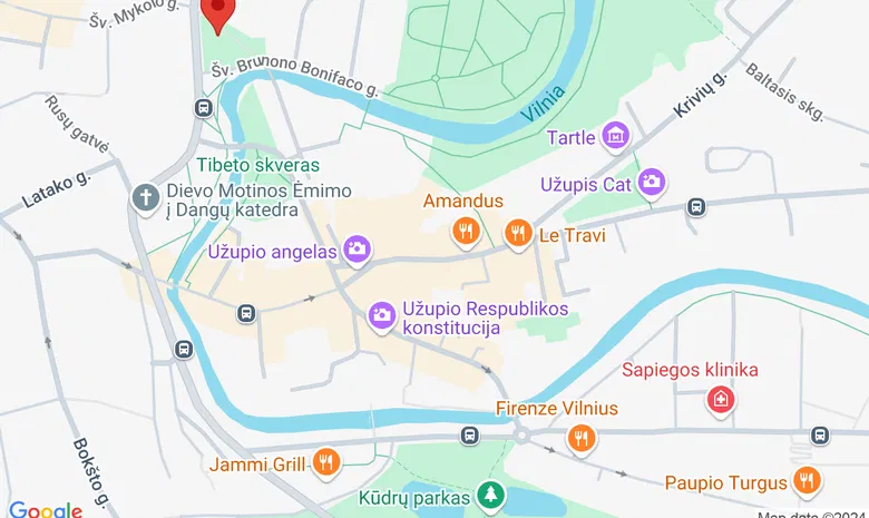 Adomo Mickevičiaus paminklas, Maironio g. 10  žemėlapis