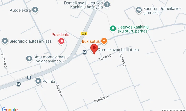 Domeikavos seniūnijos salė,  Domeikava žemėlapis