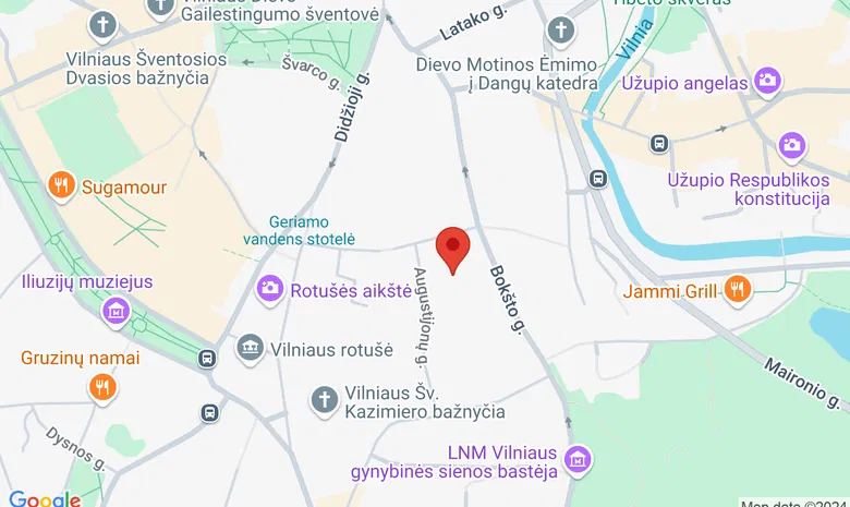 Vilniaus Švč. Mergelės Marijos Ramintojos bažnyčia žemėlapis