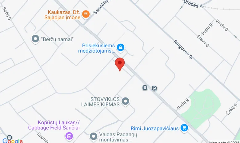 Salonas "Jaukūs namai" žemėlapis