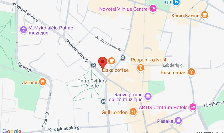 LDS Pamėnkalnio galerija žemėlapis