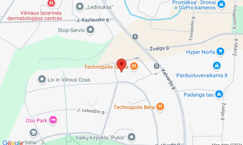 J. Balčikonio g. 7, Technopolis žemėlapis