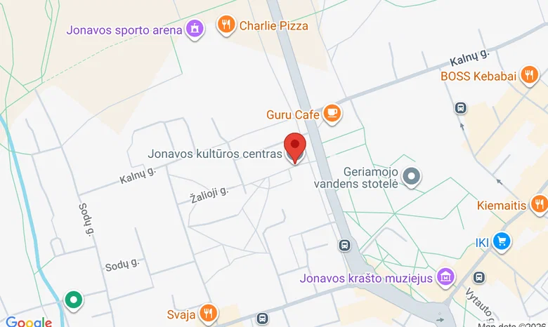 Jonavos kultūros centras žemėlapis
