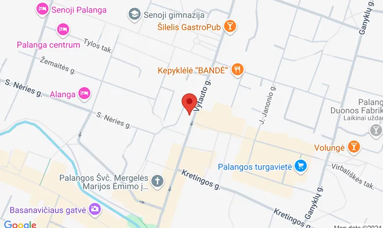 Palangos miesto savivaldybės viešoji biblioteka žemėlapis