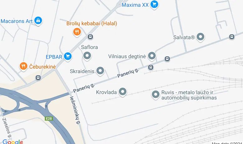 VilniusSliders žemėlapis
