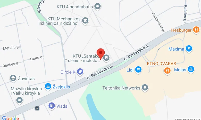 DesignLibrary Kaunas žemėlapis