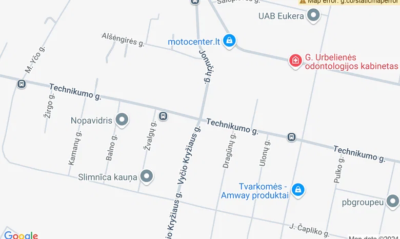 Technikumo g. gale (stadione) žemėlapis
