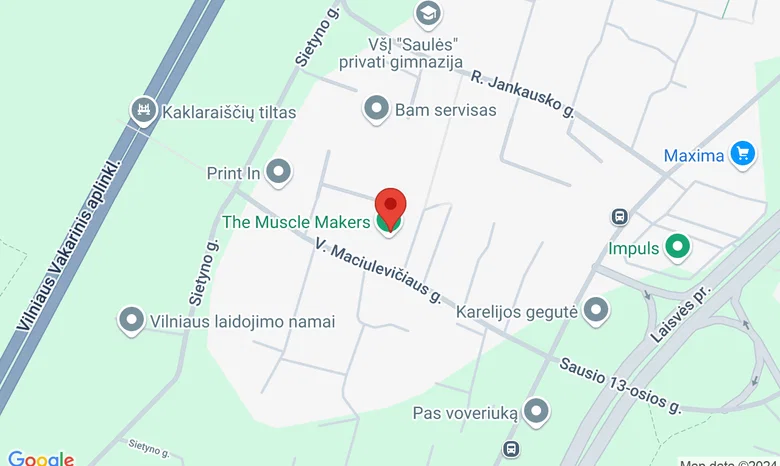The Muscle Makers žemėlapis