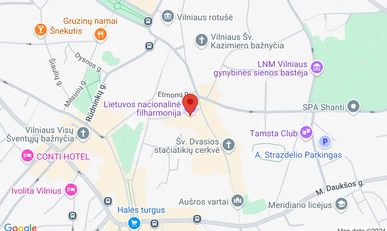 Lietuvos nacionalinė filharmonija žemėlapis