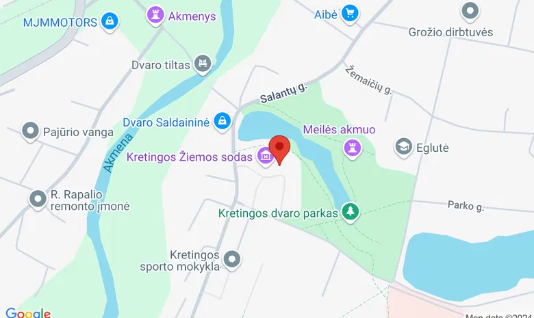 KRETINGOS MUZIEJUS. Vilniaus g. 20, Kretinga žemėlapis