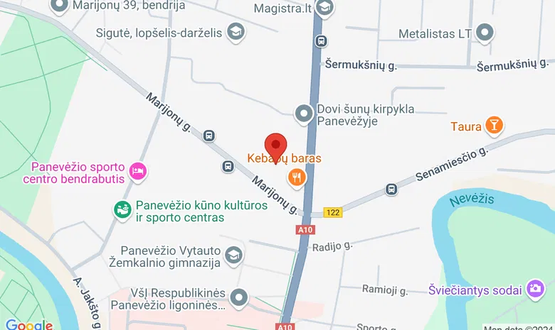 Smėlynės biblioteka žemėlapis
