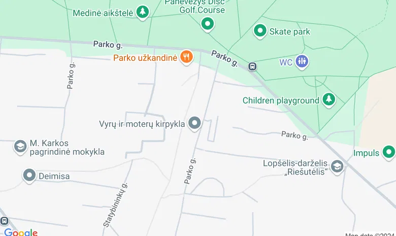 Parko biblioteka žemėlapis