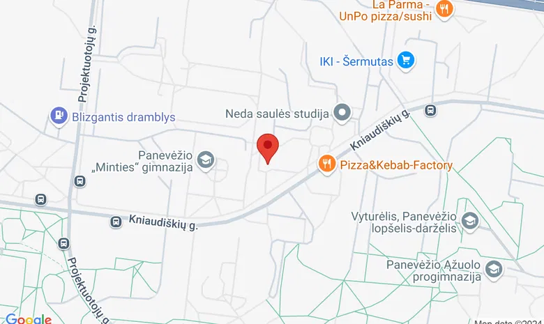 Vaikų literatūros skyrius "Žalioji pelėda" žemėlapis