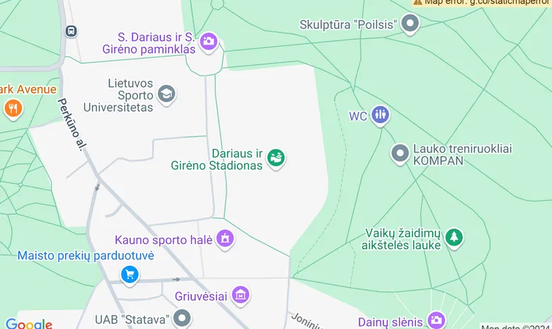 S.Dariaus ir S.Girėno stadionas - sporto centras žemėlapis