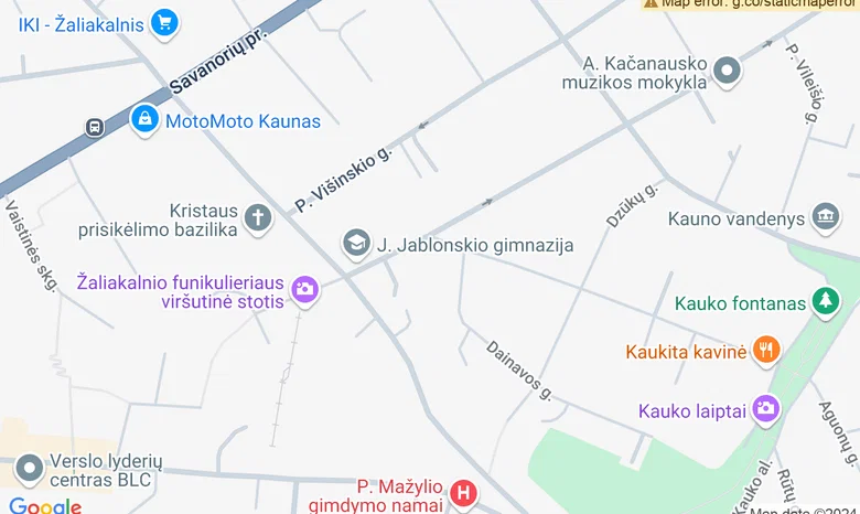 KVJC žemėlapis