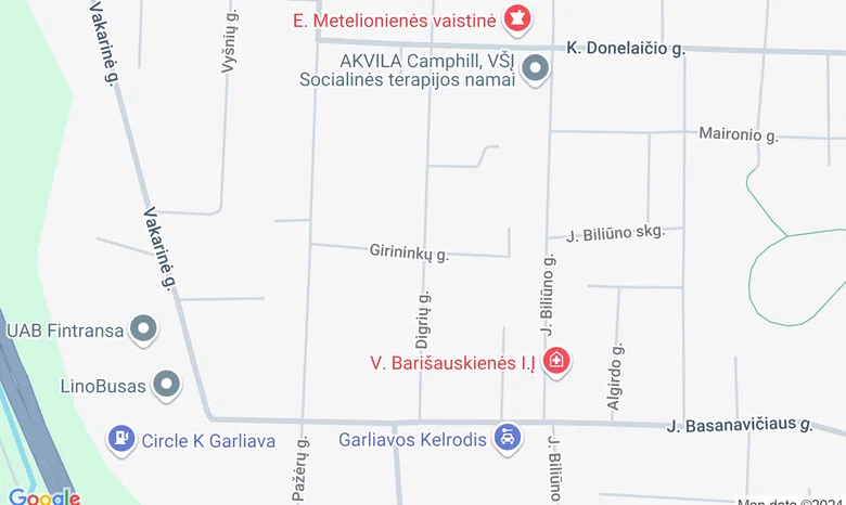 Vila 9 Vėjai žemėlapis