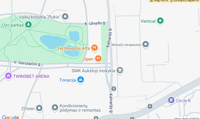 Verslo ir konf. centras Technopolis žemėlapis