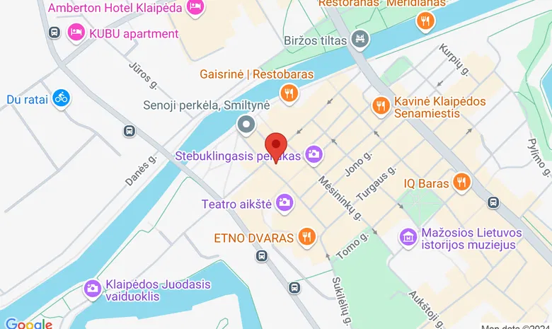 Žvejų g. 21 / Teatro g. 1, viešbučio National Hotel konferencijų salėje  žemėlapis