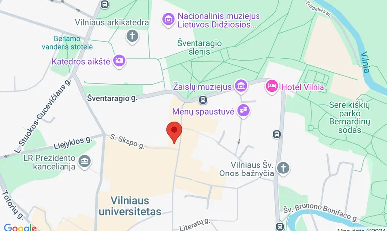 Vilniaus turizmo informacijos centras žemėlapis