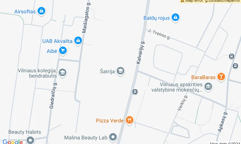 Vaikų ir jaunimo klubas „Šatrija“ žemėlapis