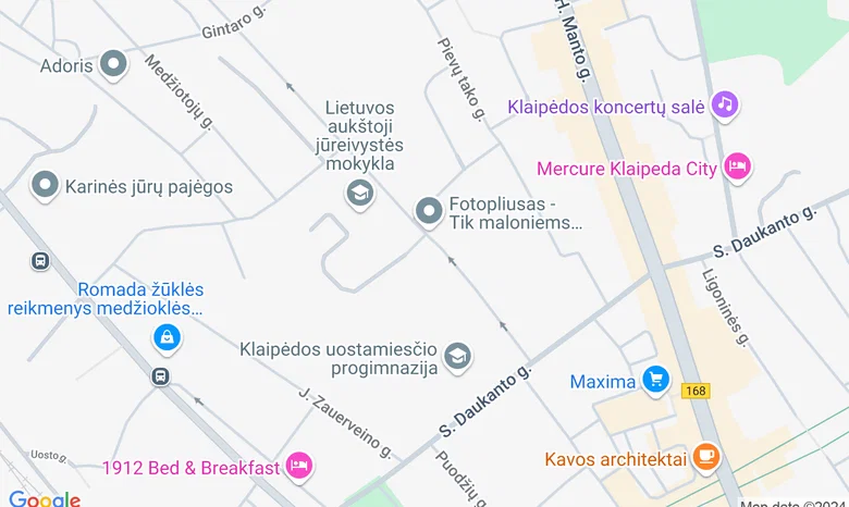 Lietuvos aukštoji jūreivystė mokykla/ Lithuanian Maritime Academy žemėlapis