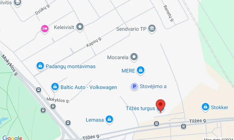 Tilžės turgus žemėlapis