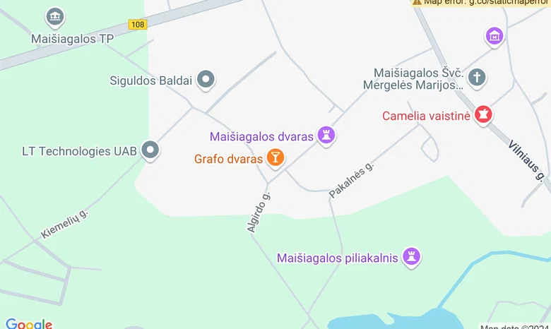"Grafo dvaras"  žemėlapis