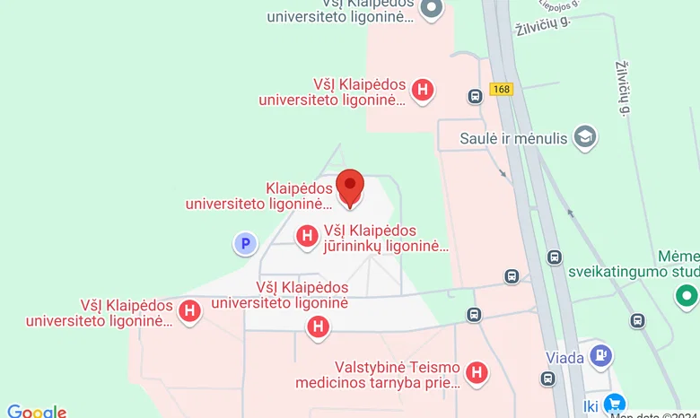 Klaipėdos jūrininkų ligoninė žemėlapis