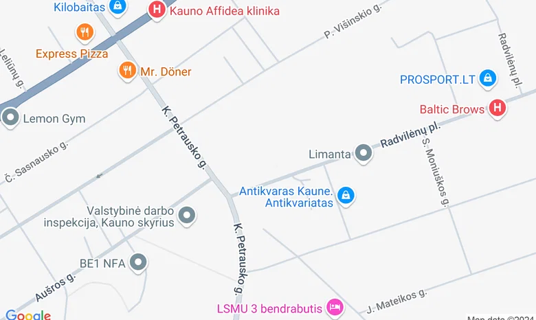 Renginių studija Mr. Table žemėlapis