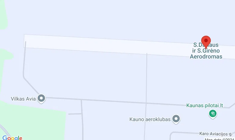 S.Dariaus ir S.Girėno oro uostas (Aleksoto aerodromas) žemėlapis