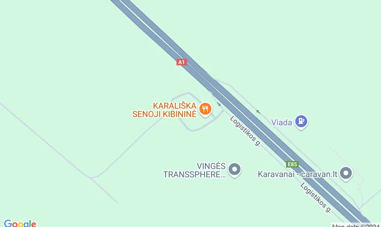 Šalia "Karališkosios Kibininės", autostradoje Vilnius - Kaunas žemėlapis