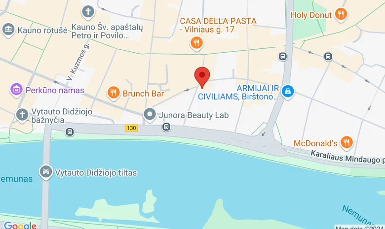 Kauno miesto muziejaus Tautinės muzikos skyriaus Renginių salė žemėlapis