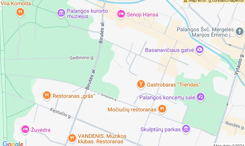 ROMUVA, VU poilsio namai žemėlapis