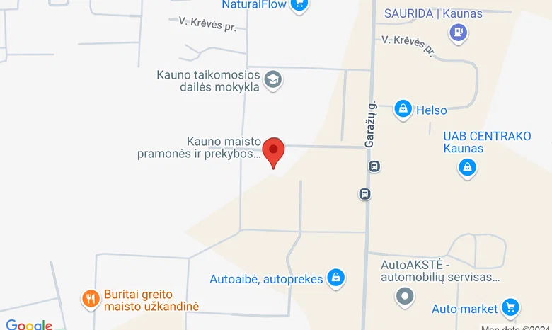 Kauno maisto pramonės ir prekybos mokymo centras žemėlapis