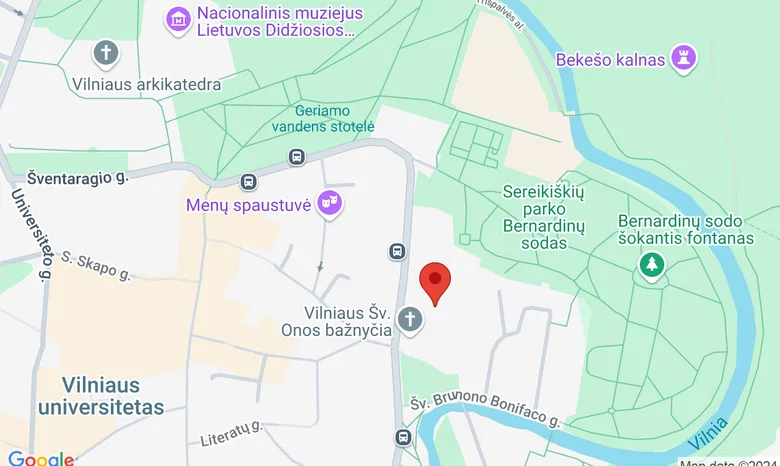 Vilniaus dailės akademija žemėlapis