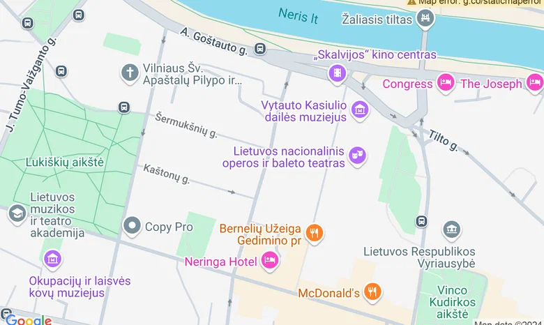 Kamerinė salė "Simultana" žemėlapis