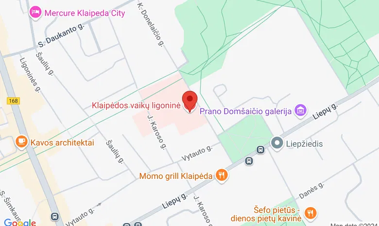 Klaipėdos vaikų ligoninė žemėlapis