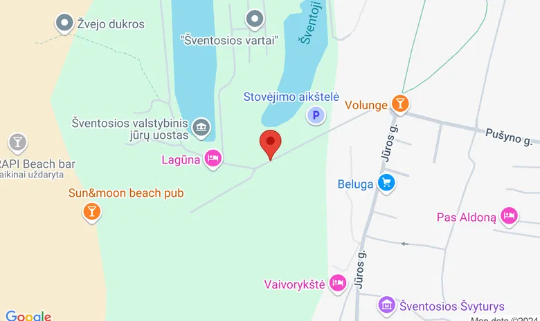 Prieplaukos g. Šventoji žemėlapis