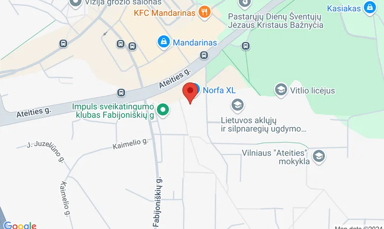 Biliardo klubas KN žemėlapis