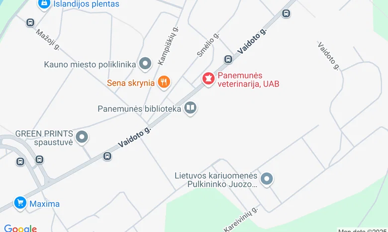 Asocijacija Kauno moterų linija žemėlapis